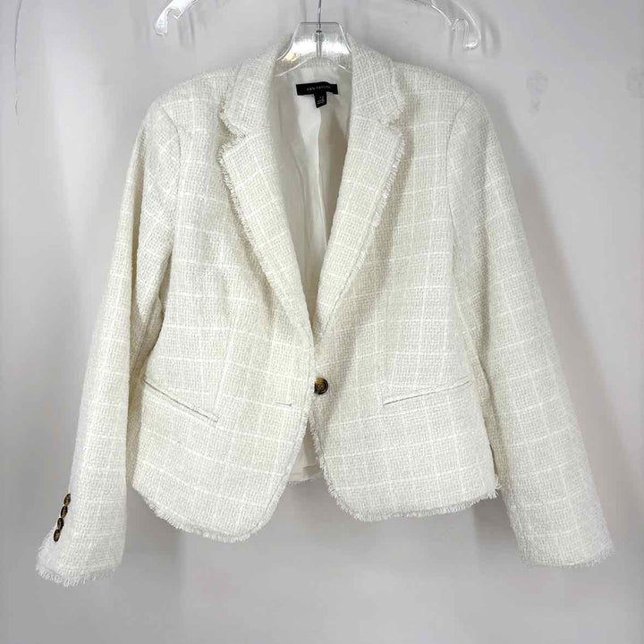 Size 10 Ann Taylor White Blazer
