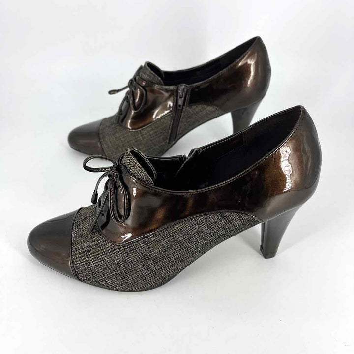 Shoe Size 8 IMPO Brown PATENT Heels