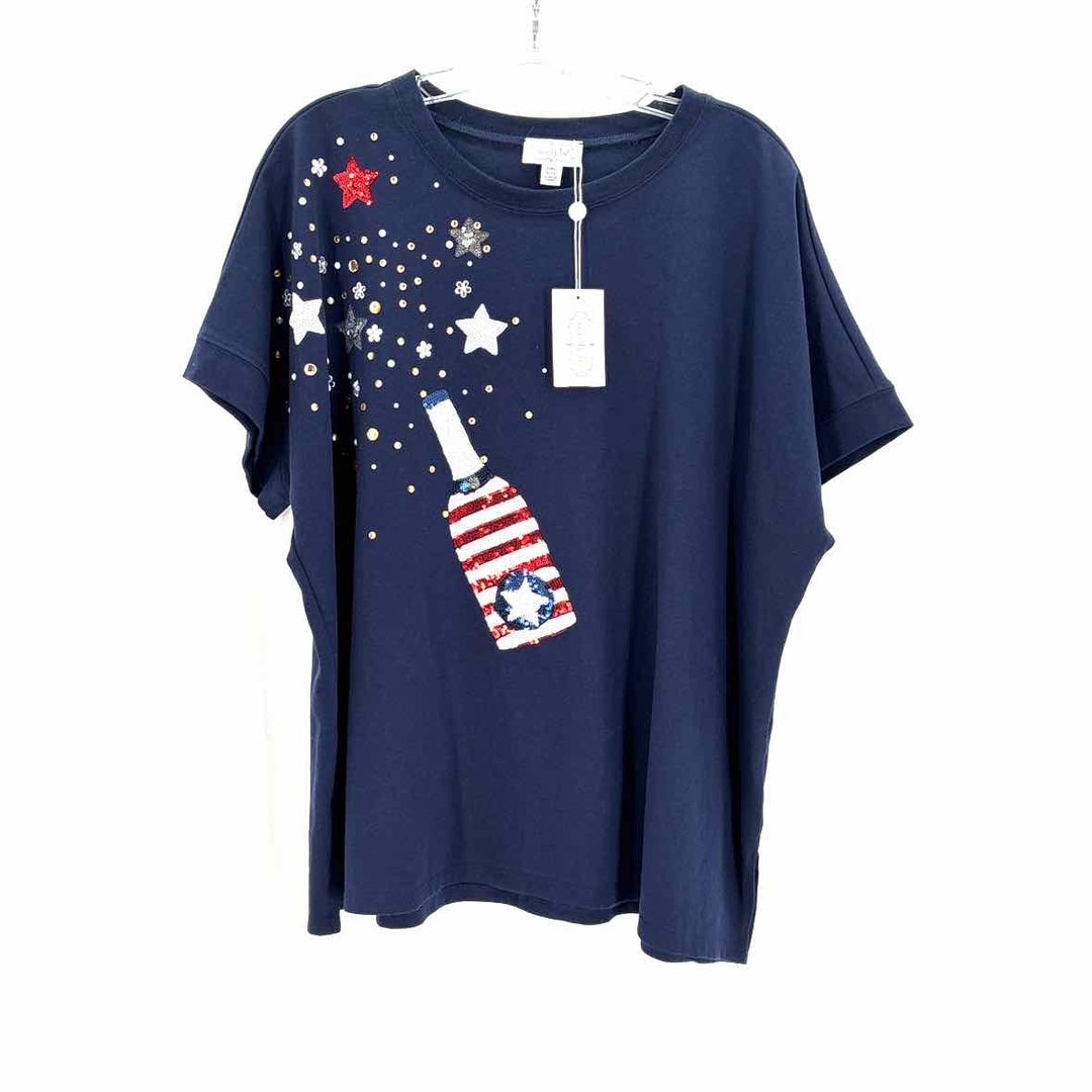 Size One Size Mud Pie Navy Shirt
