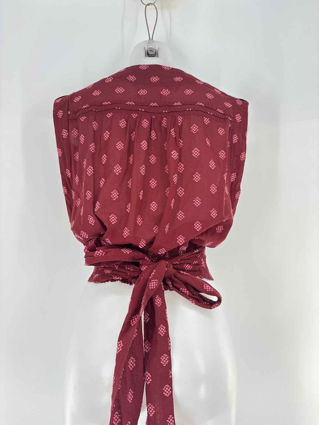 Size M Anthropologie Burgundy Shirt