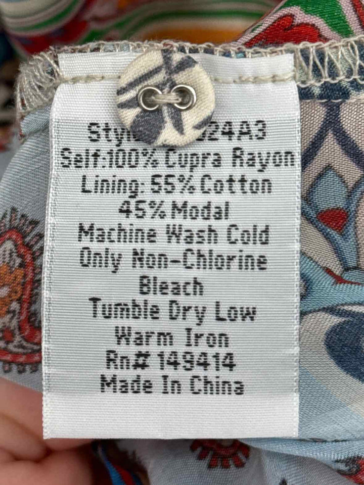 Size S Johnny Was Multi-Color Silk Dress