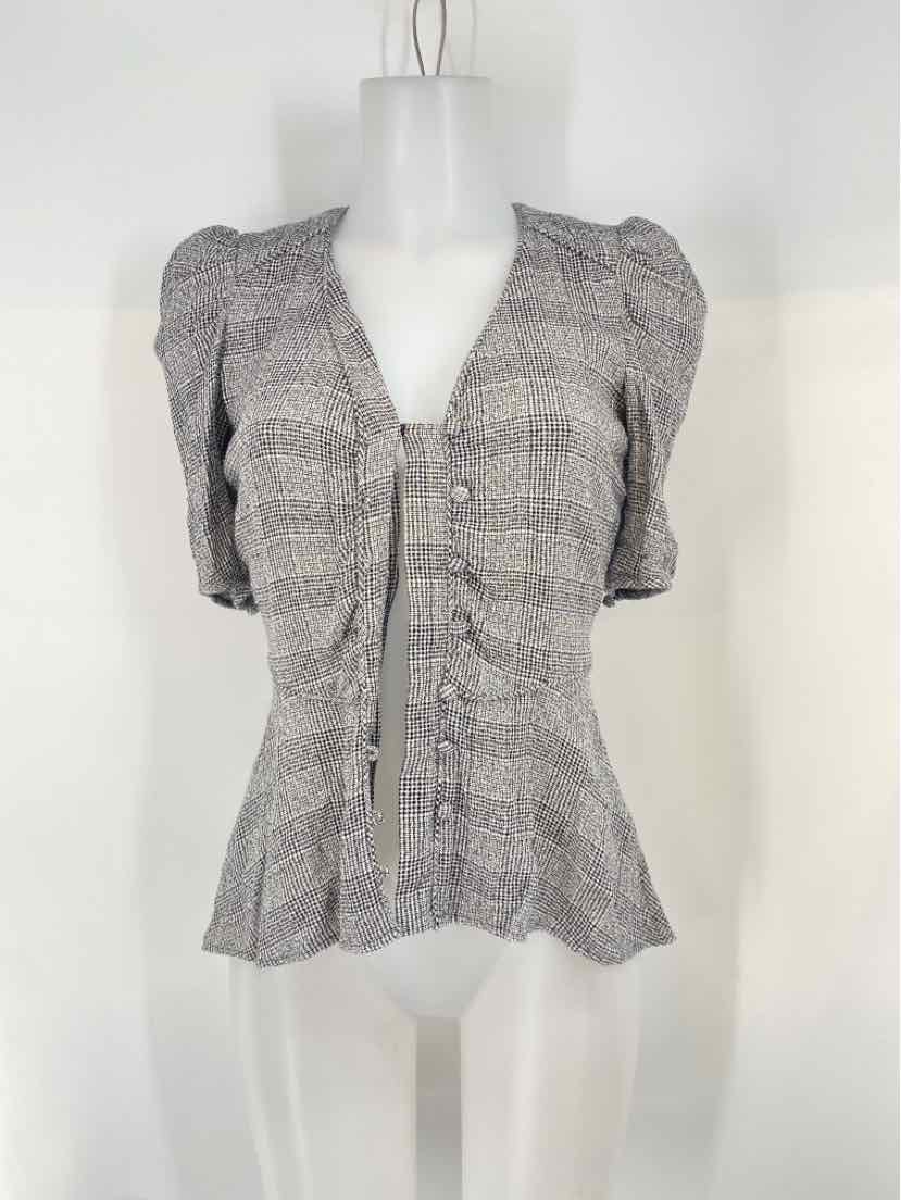Size 2 VERONICA BEARD Black/White Shirt