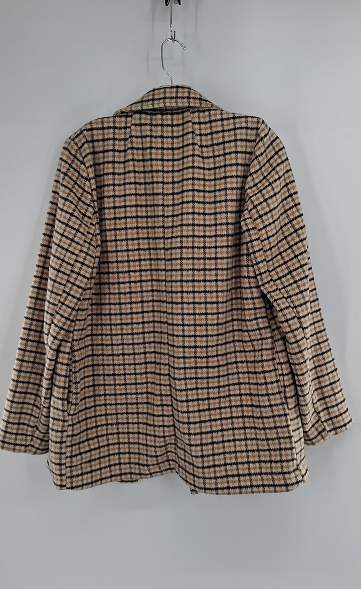 Size S JOIE Brown Print Blazer