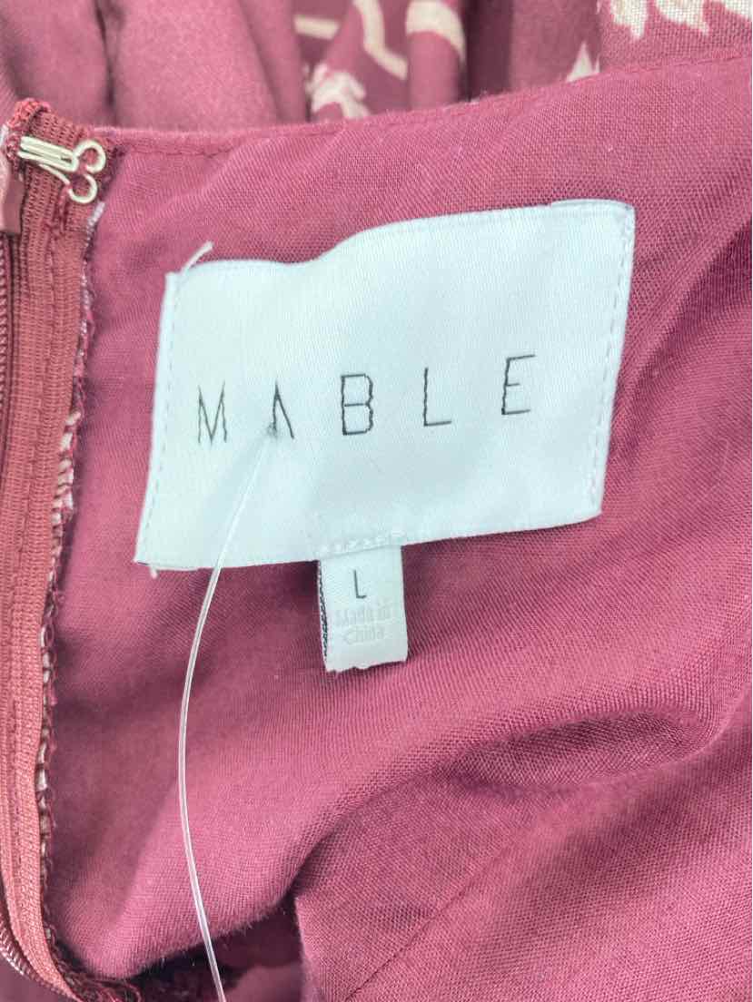 Size L MABLE Burgundy Dress