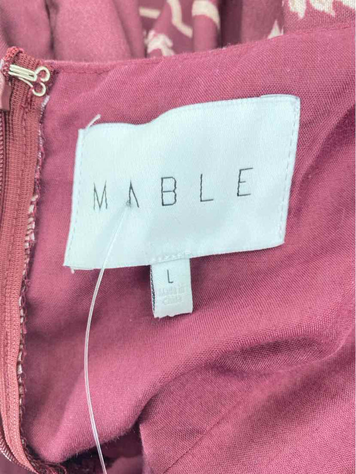 Size L MABLE Burgundy Dress