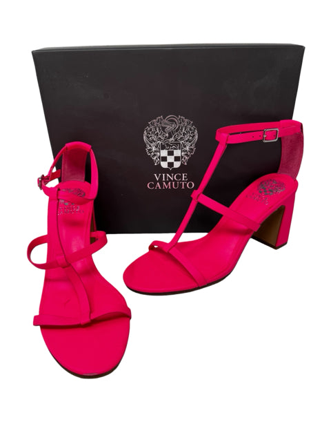 Shoe Size 10 Vince Camuto Pink Leather Sandals
