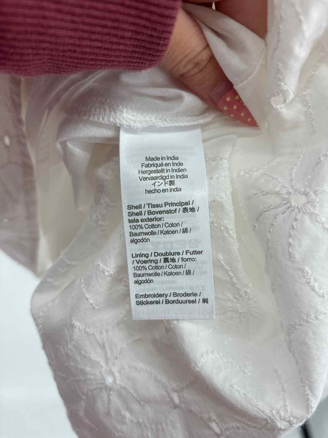 Size 6 J Crew White Dress