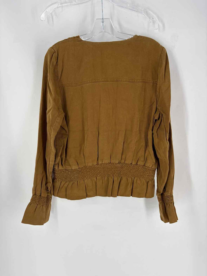 Size L White House Black Market Tan Jacket