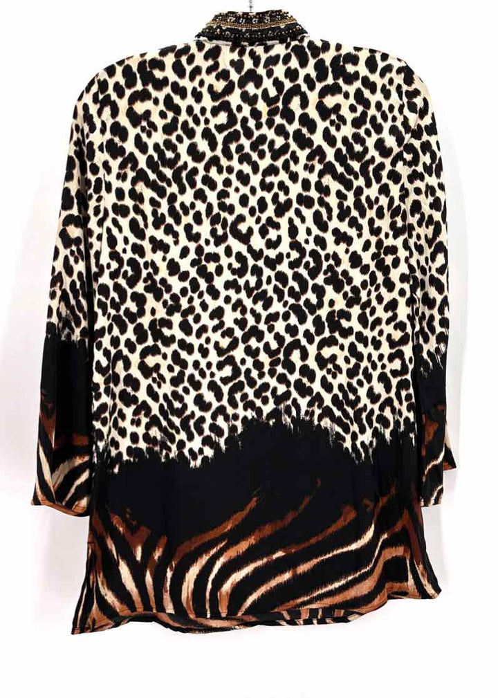 Size S Chico's Multi-Color Beaded Shirt