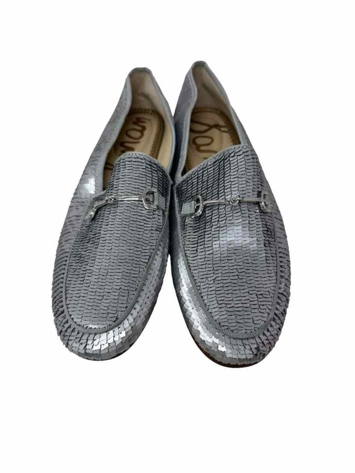Shoe Size 6.5 Sam Edeleman Silver Loafers