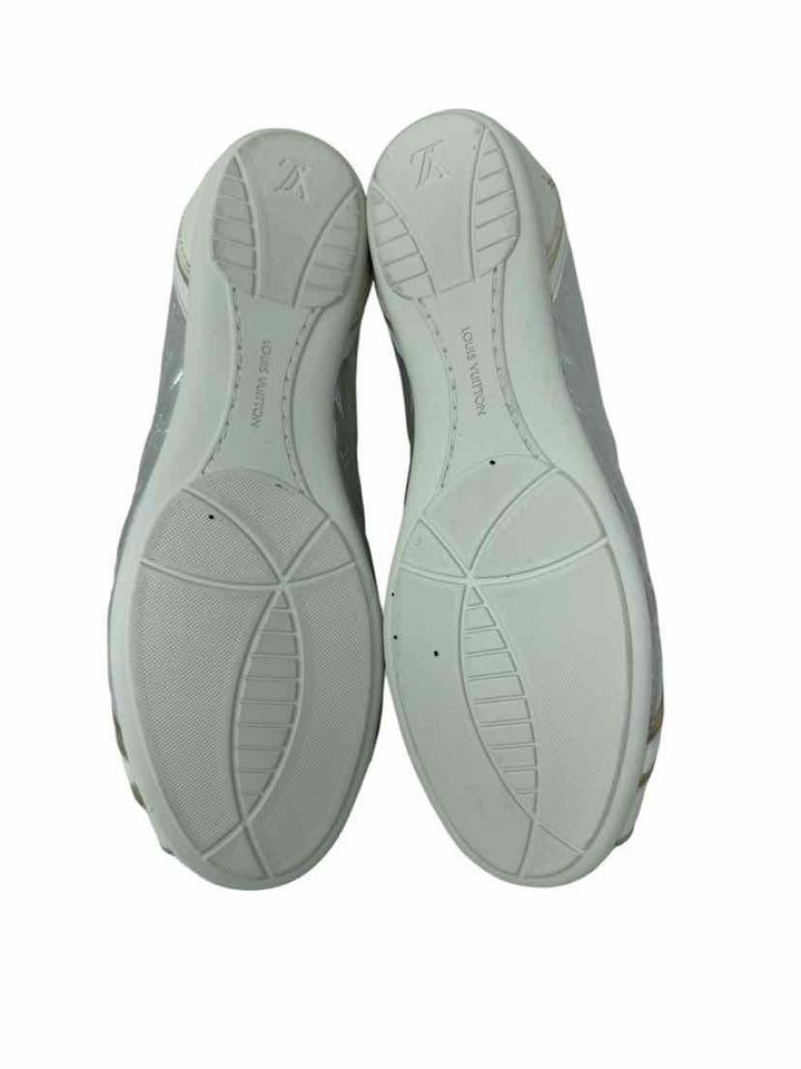Shoe Size 38 Louis Vuitton Silver Leather Luxury - Sneakers