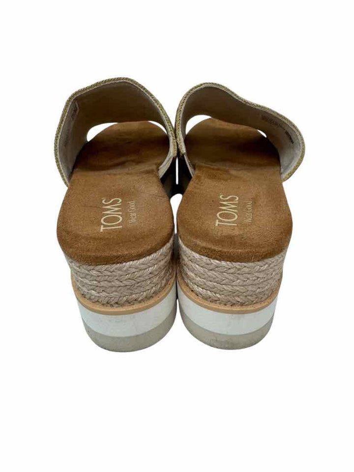 Shoe Size 8.5 Toms Tan Suede Sandals