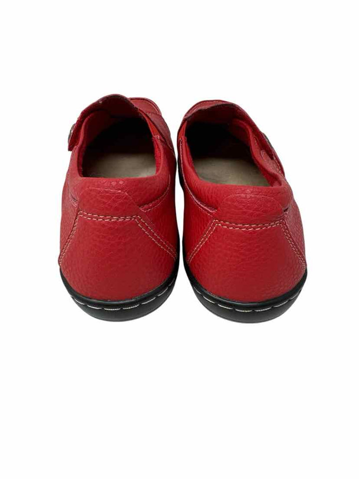 Shoe Size 9.5 Red Leather Loafers