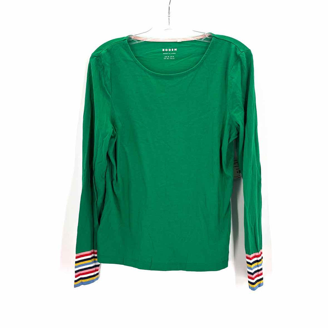 Size 8 Boden Green Knit Shirt