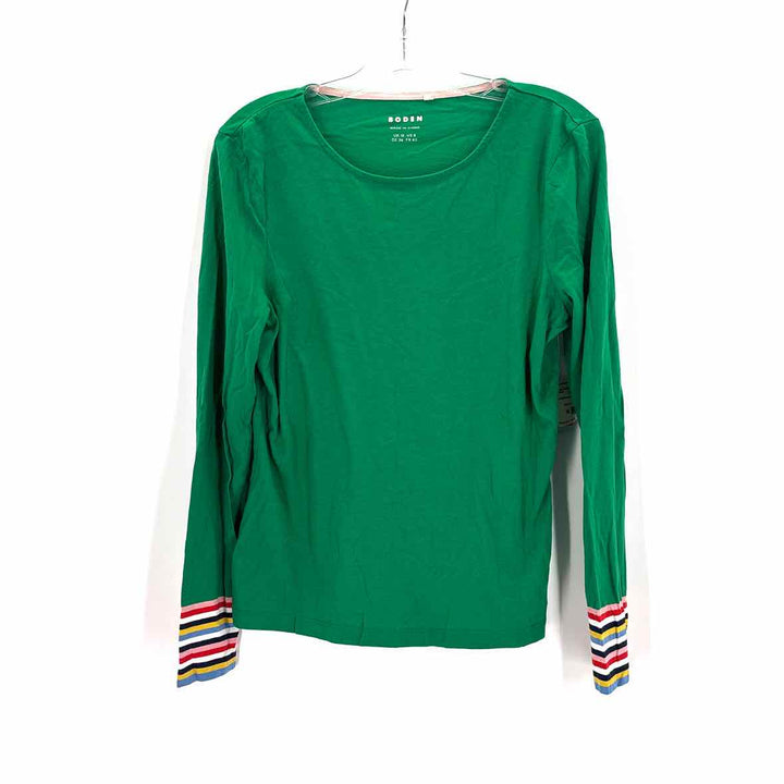 Size 8 Boden Green Knit Shirt