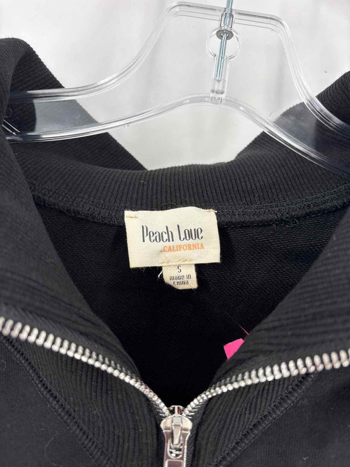 Size S PEACH LOVE Black Sweater