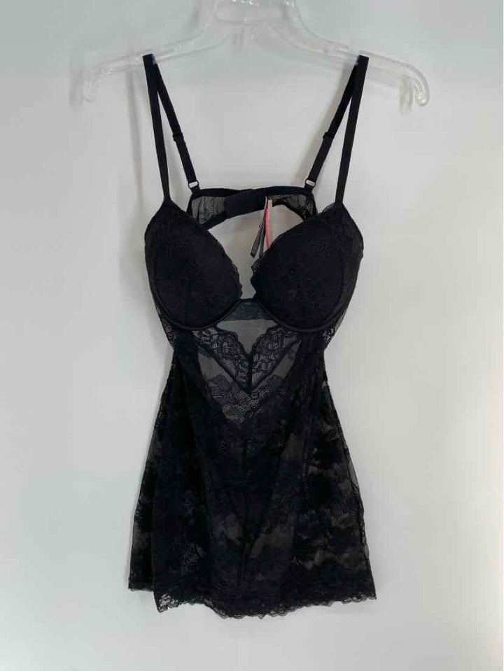 Size L VICTORIA SECRET Black Lace Bra