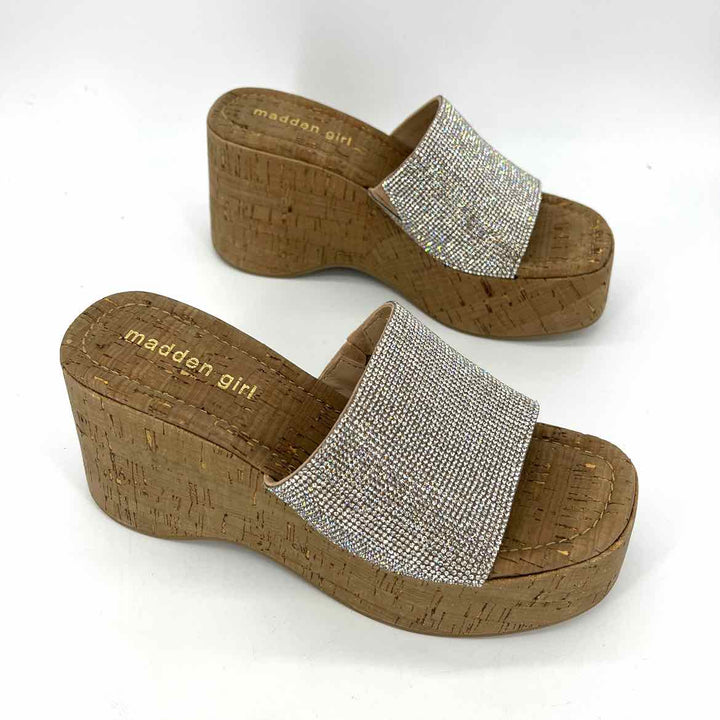 Shoe Size 6 MADDEN GIRL Silver Sandals