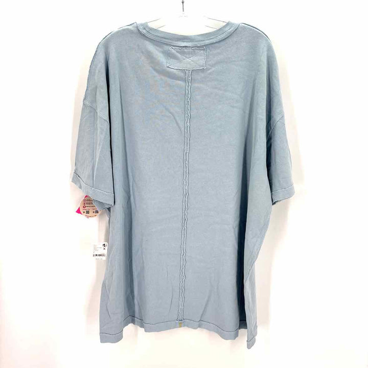 Size L WE THE FREE Light Blue Knit Shirt