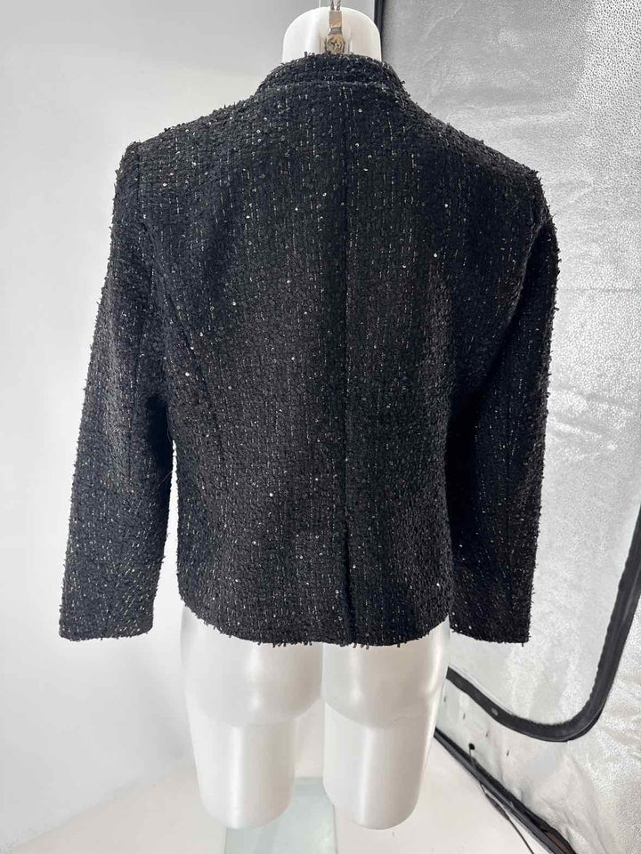 Size M NANETTE LEPORE Black Wool Blazer