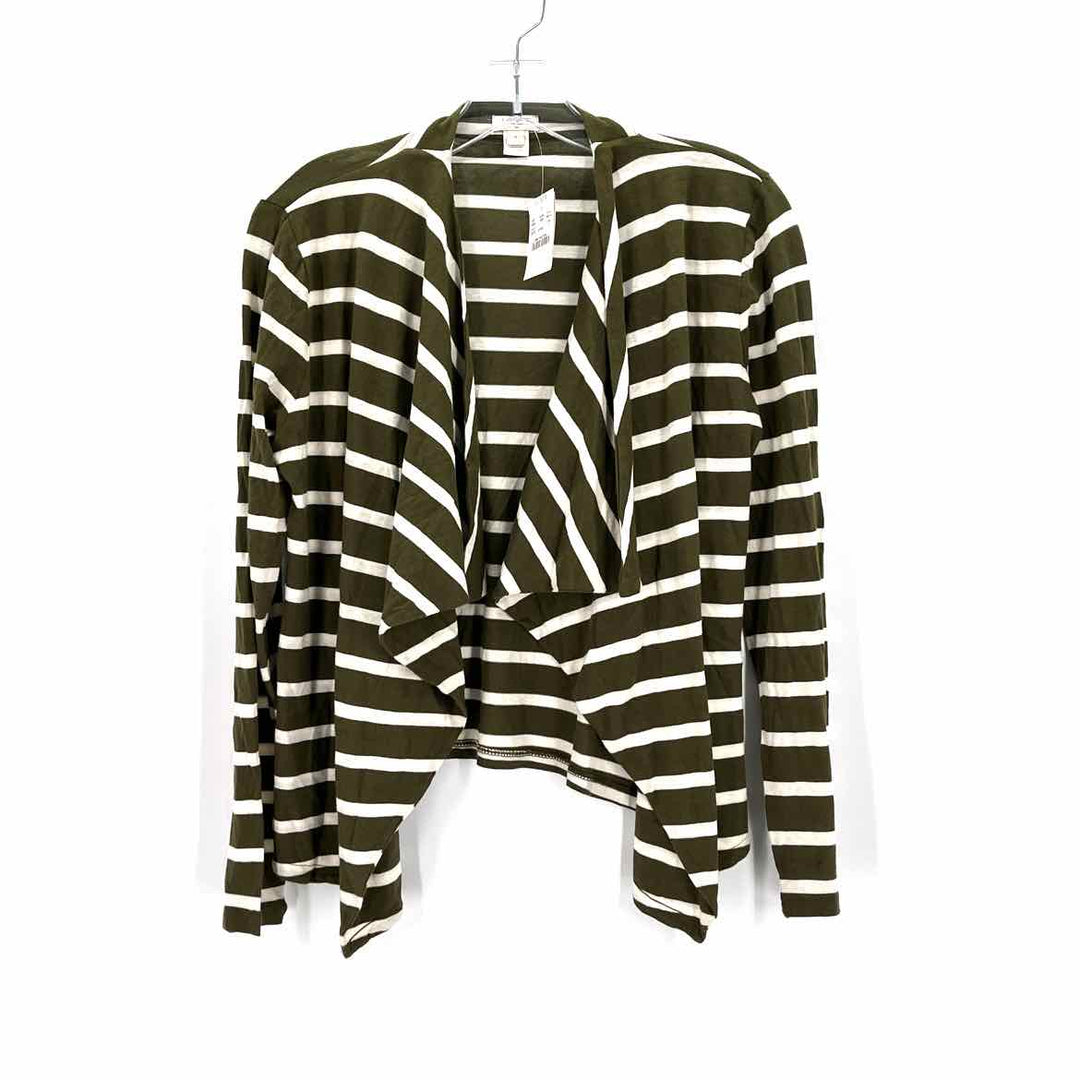 Size S J Crew Green Print Cardigan
