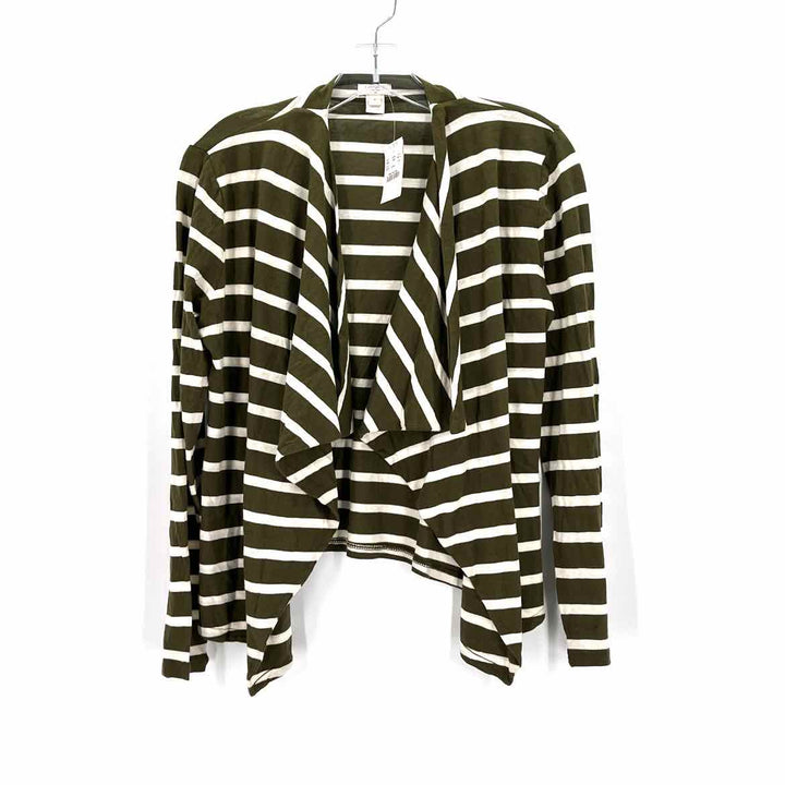 Size S J Crew Green Print Cardigan