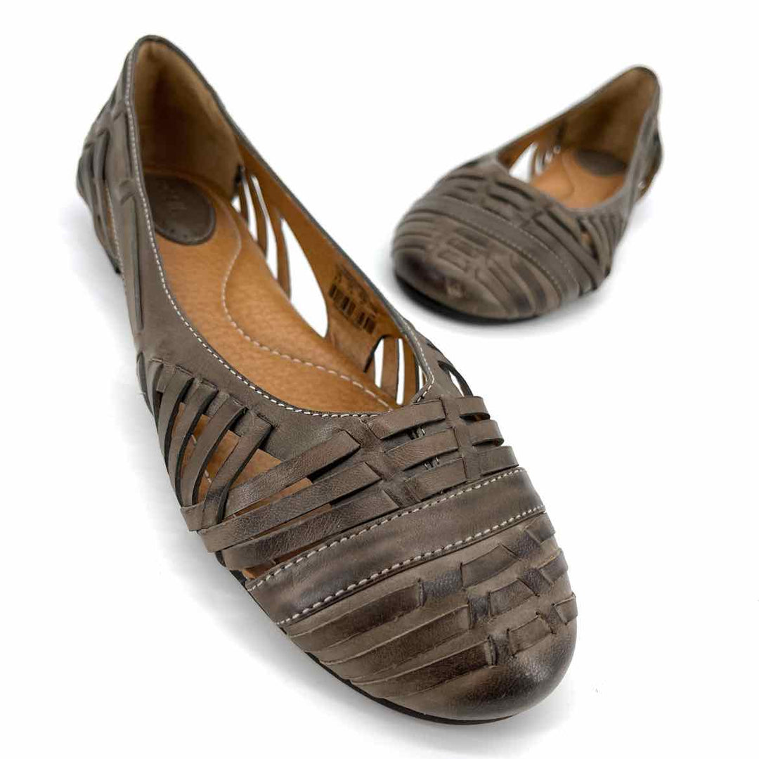 Shoe Size 9.5 Fossil Tan Leather Flats
