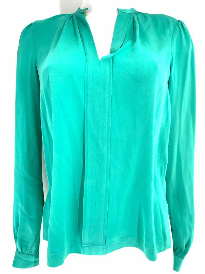 Size 2 DIANE VON FURSTENBERG Green Shirt