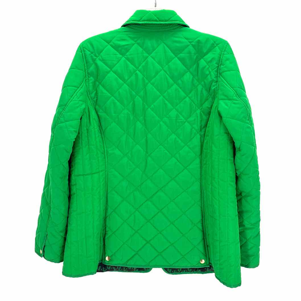 Size 0X CROWN & IVY Green Quilted Jacket