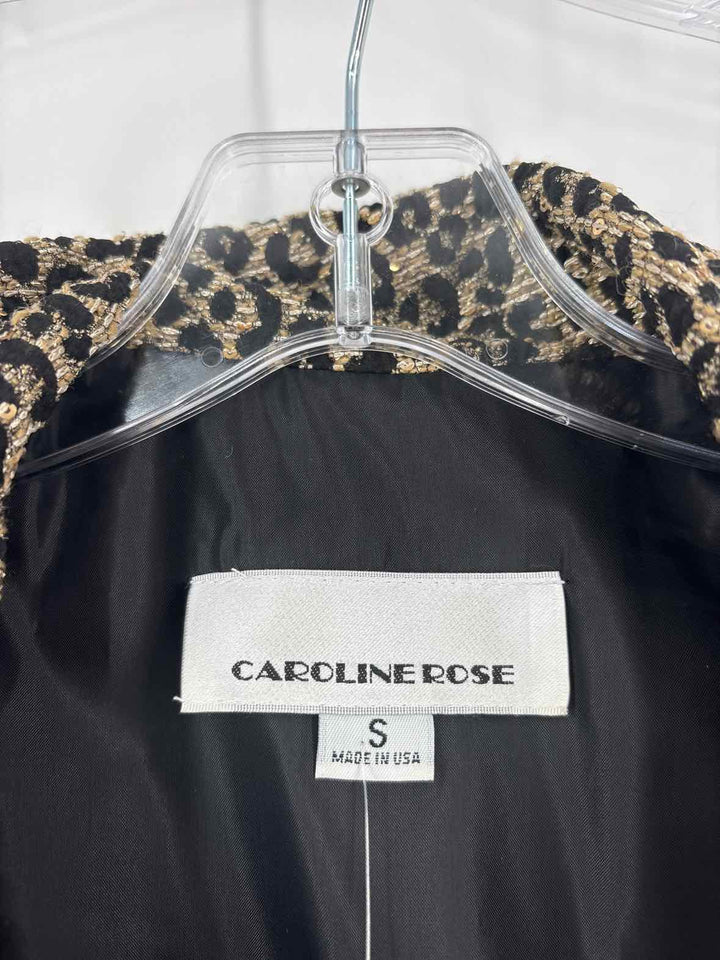 Size S CAROLINE ROSE Gold Jacket
