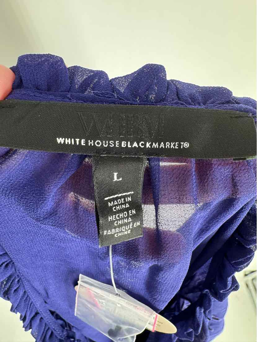 Size L White House Black Market Purple Shirt