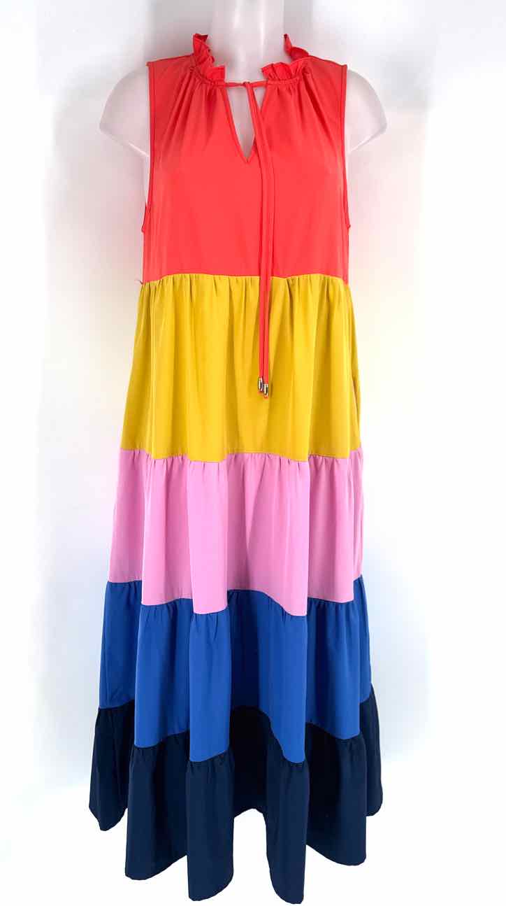 Size L ENTRO Multi-Color Dress