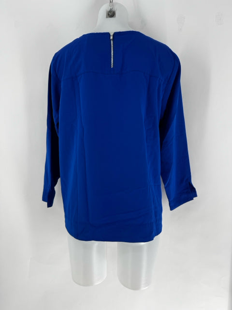 Size 10 LAND END Blue Shirt