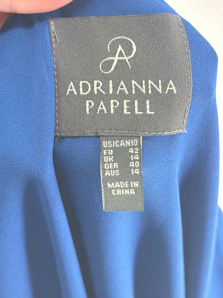 Size 14 Adrianna Papell Blue Dress