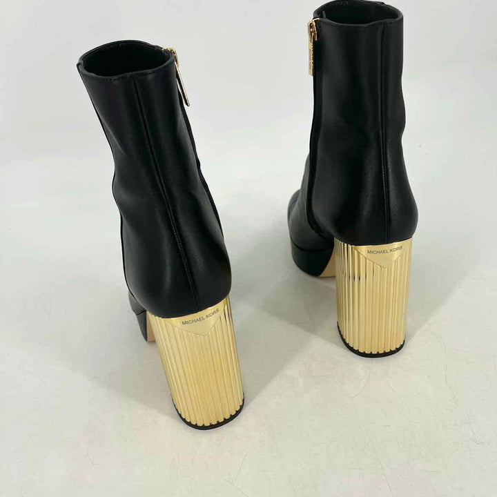 Shoe Size 10 Michael Kors Black Leather Boots