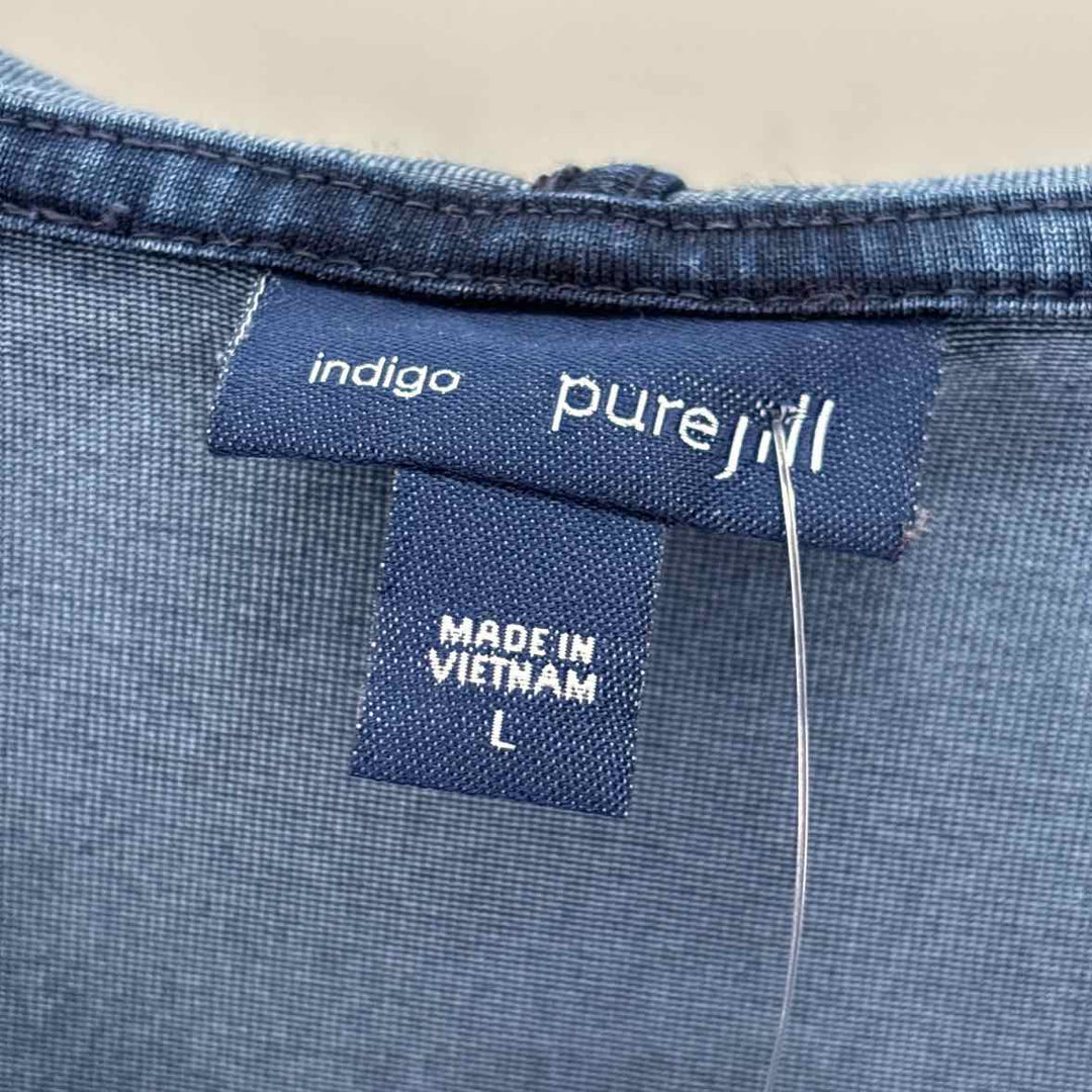 Size L J JILL Navy Shirt