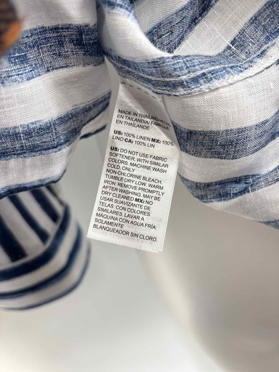 Size 12 Chico's Navy Print Shirt