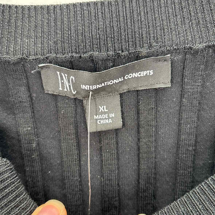 Size XL INC Black Sweater