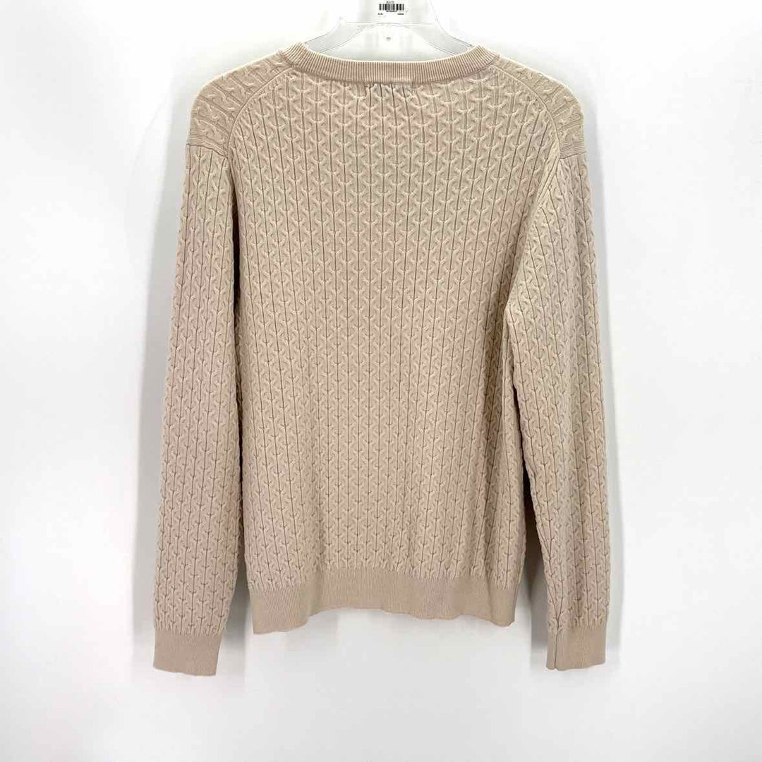 Size M ELIE TAHARI Beige Knit Sweater