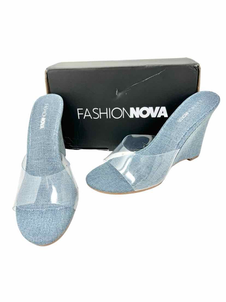 Shoe Size 9 FASHION NOVA Denim Sandals