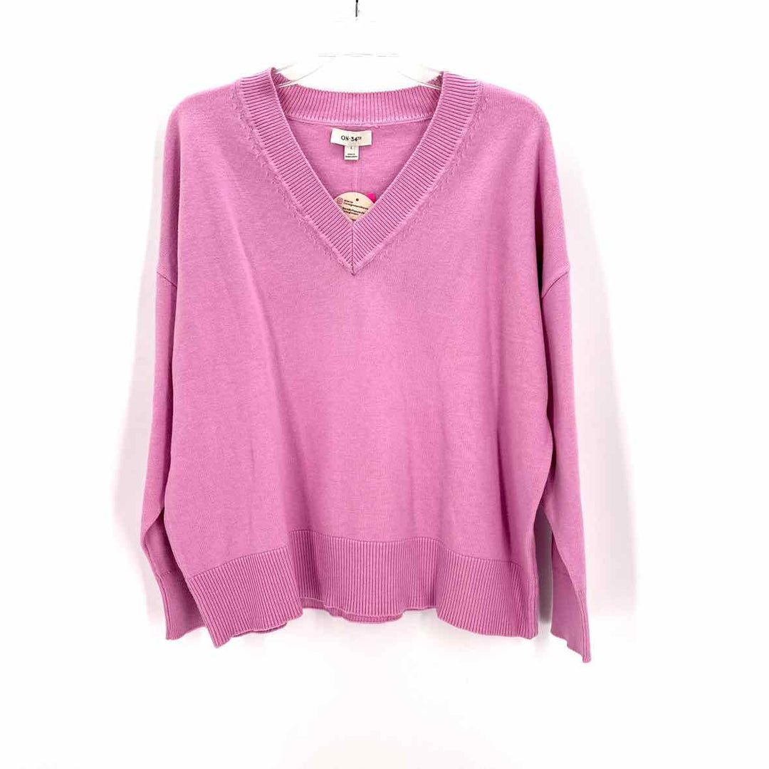 Size L ON 34TH Pink Sweater