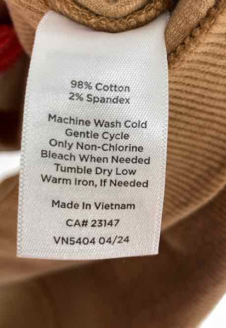 Size 8 Talbots Brown Corduroy Skirt