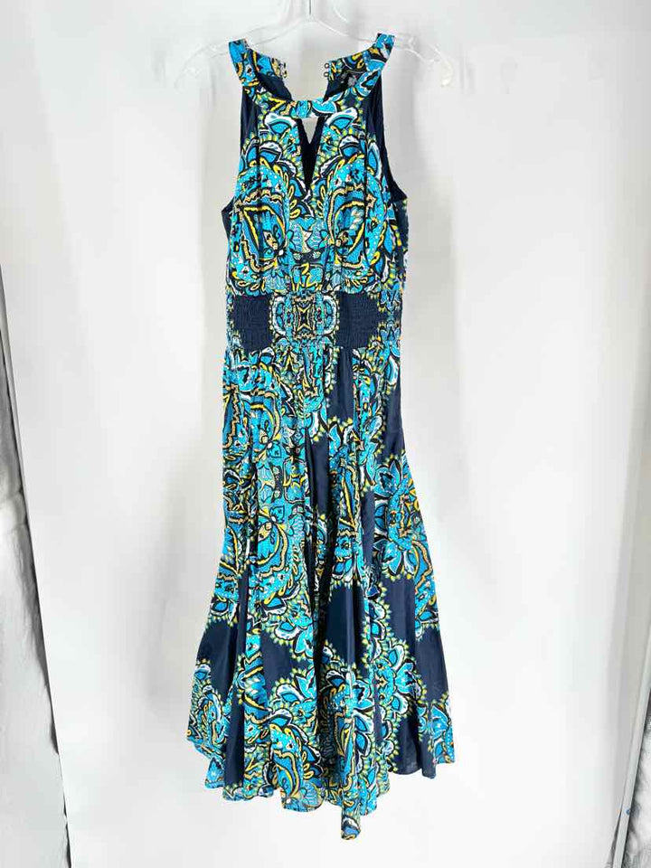 Size S INC Blue Print Dress