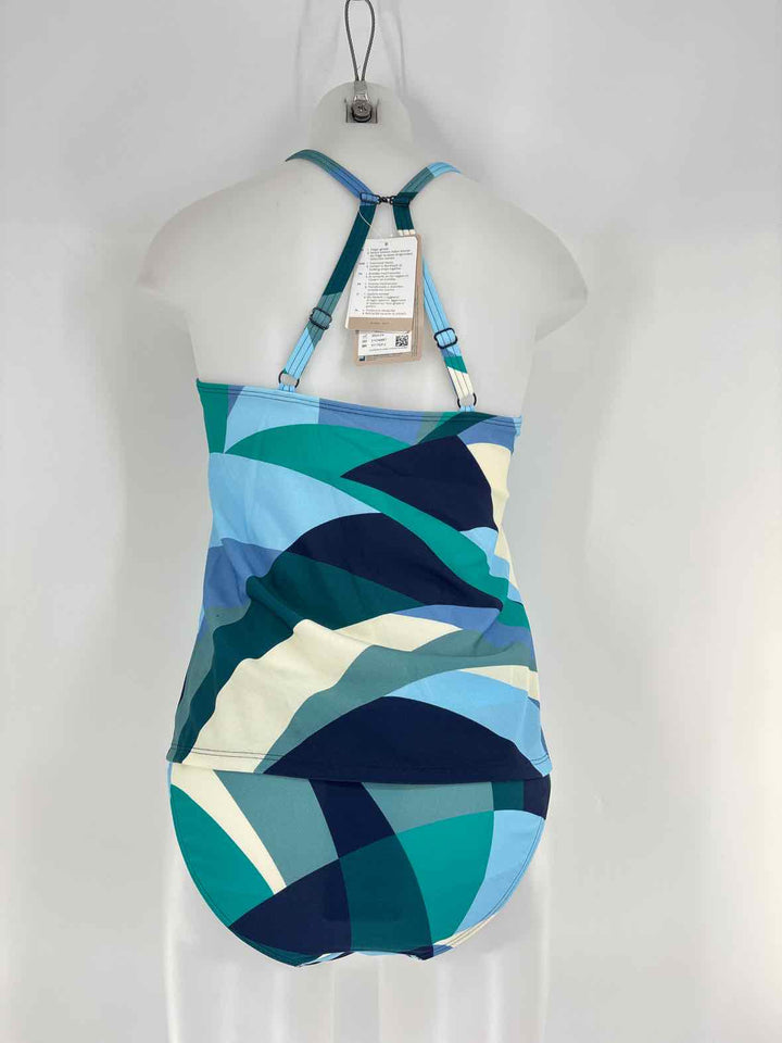 Size 8 Blue Print Swimsuit