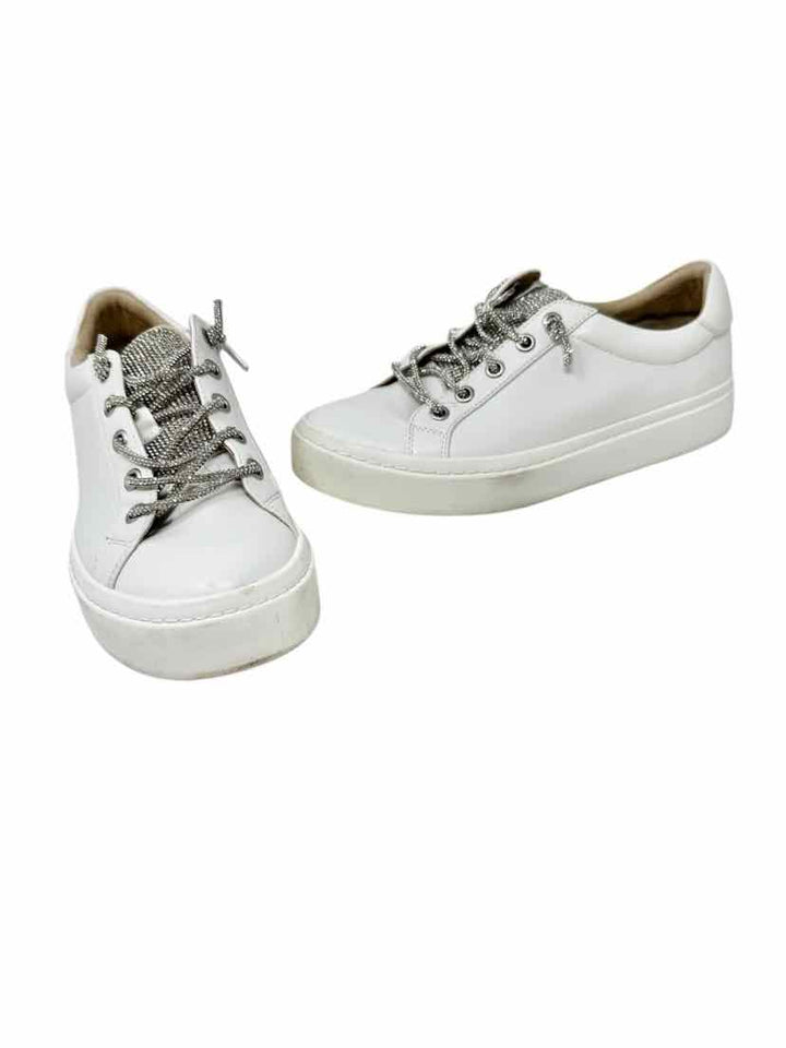 Shoe Size 7.5 VAN ELI Ivory Leather Sneakers