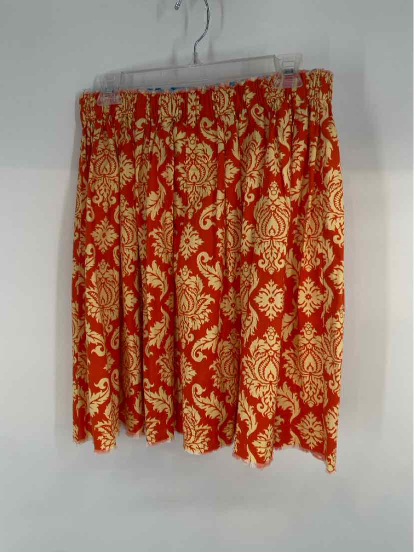 Size L ORANGE PRINT Skirt