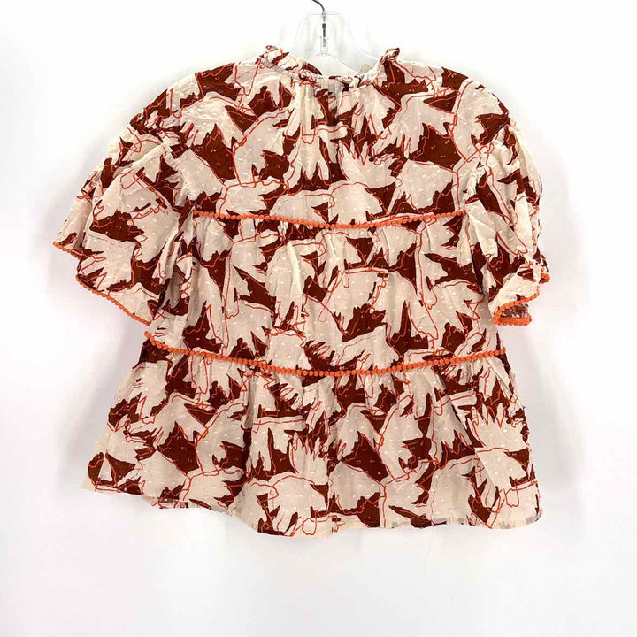 Size XS CROSBY Beige Print Shirt