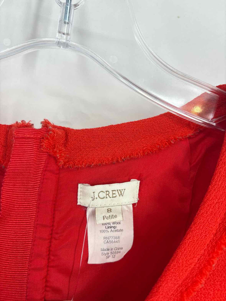 Size 8 J Crew Red Dress