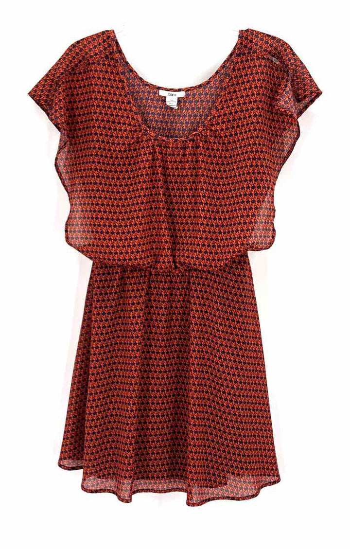 Size XS BAR 111 ORANGE PRINT Dress