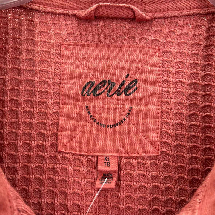 Size XL AERIE Salmon Thermal Jacket